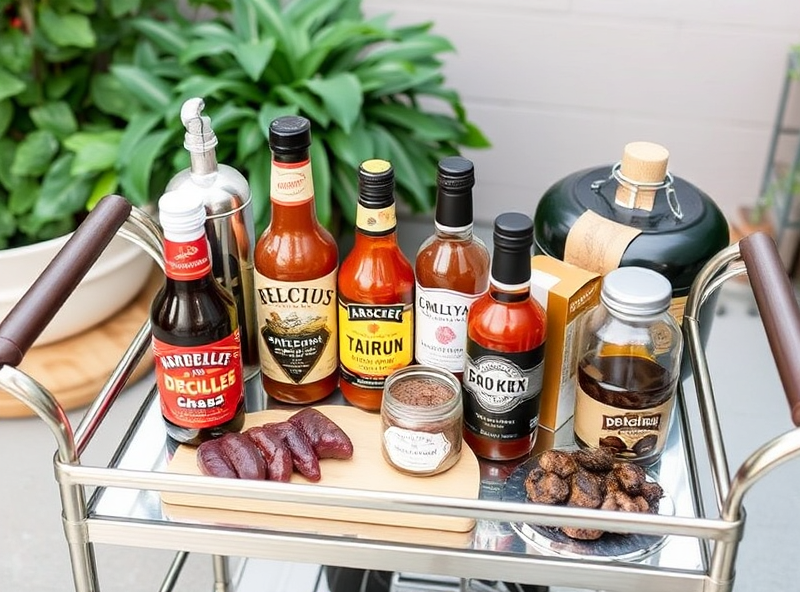 Enter to Win a Bar Cart, a Year of Sweet Baby Ray's Sauces, a Wing Fountain and a Recipe Book!